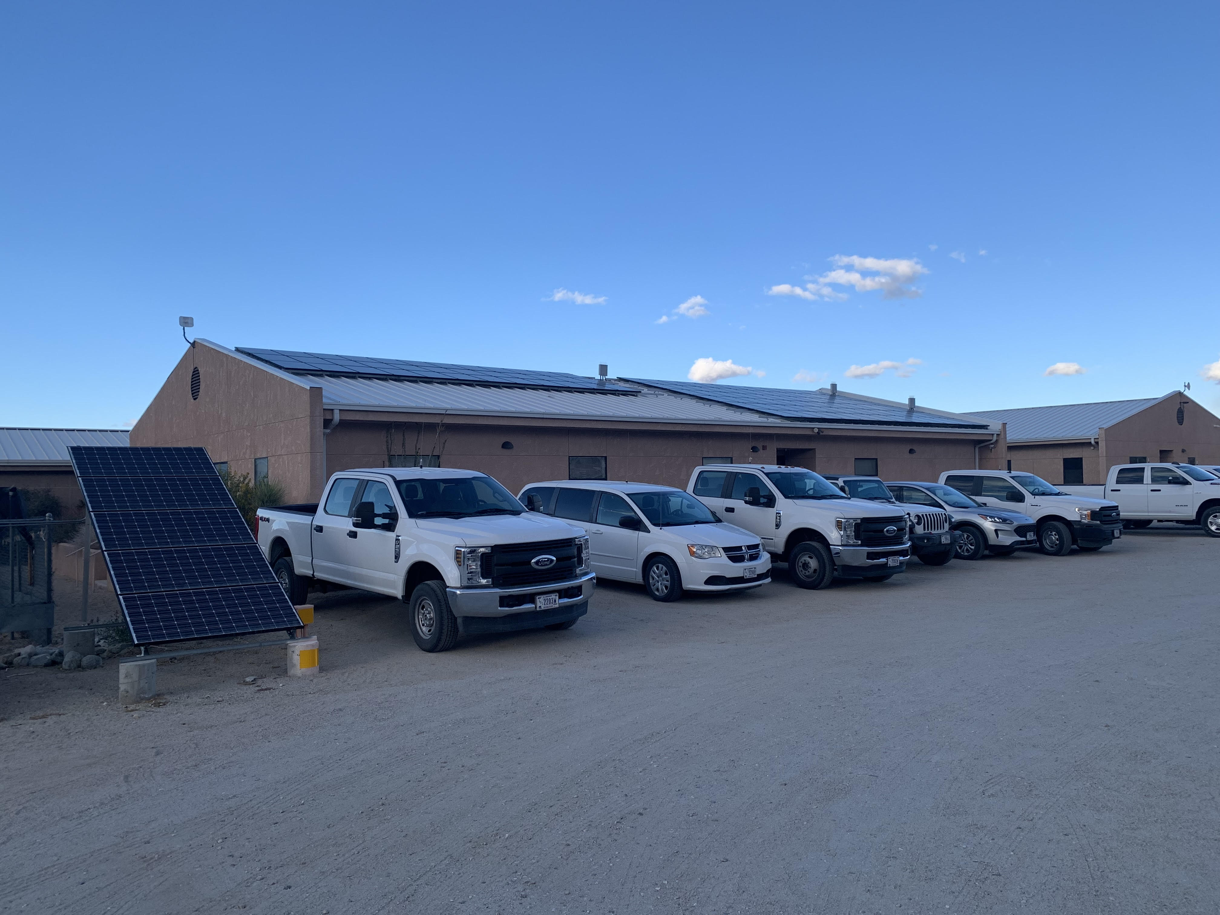 solar panels on roof