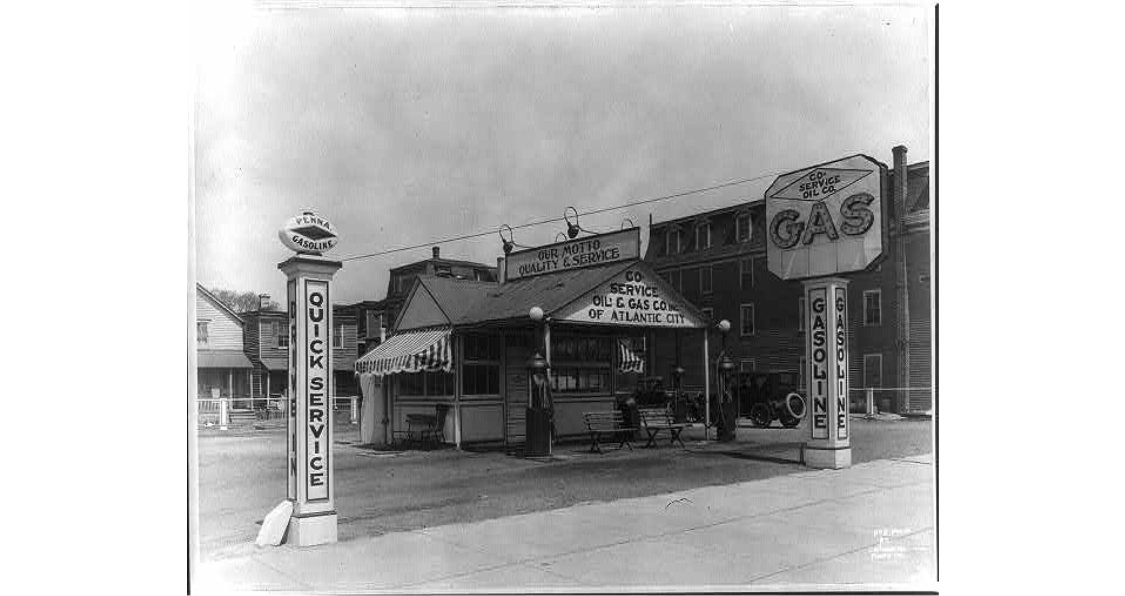 old gas station